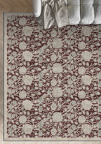 Thalassa Burgundy Vintage Rug