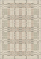 Geometric beige rug for living room, dining room and bedroom.
