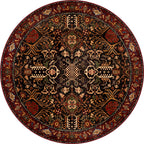 Kairo Black Burgundy Persian Rug