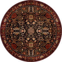 Kairo Black Burgundy Persian Rug