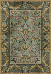 Arabella Sage Green Victorian Rug