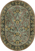 Arabella Sage Green Victorian Rug