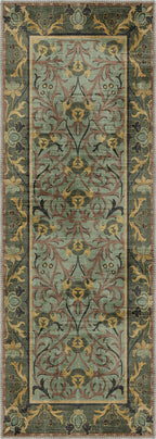 Arabella Sage Green Victorian Rug