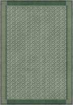 Zafira Green Leopard Rug