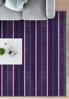 Prestige Court Purple Stripe Rug