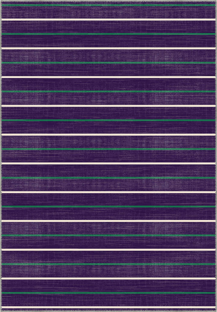 Prestige Court Purple Stripe Rug