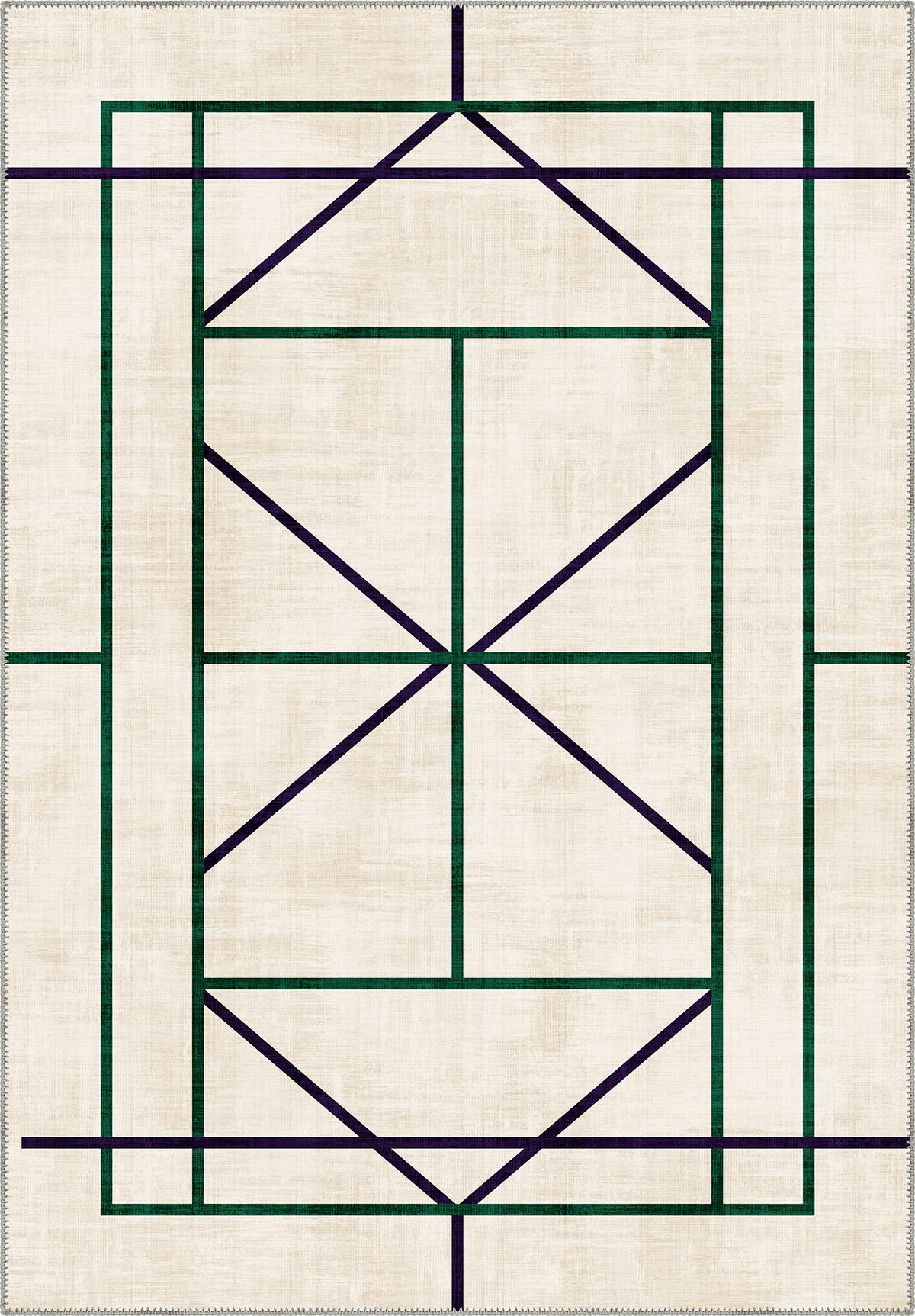 Tennis Club Geometry Rug