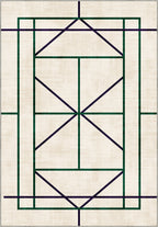 Tennis Club Geometry Rug