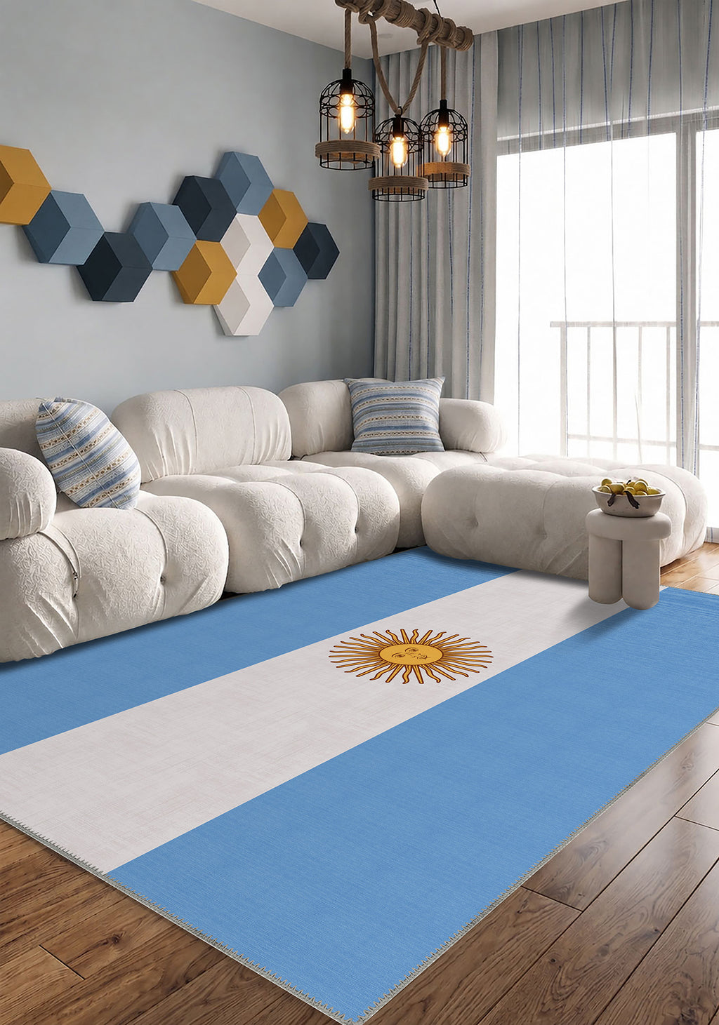 Solara Argentina Flag Rug