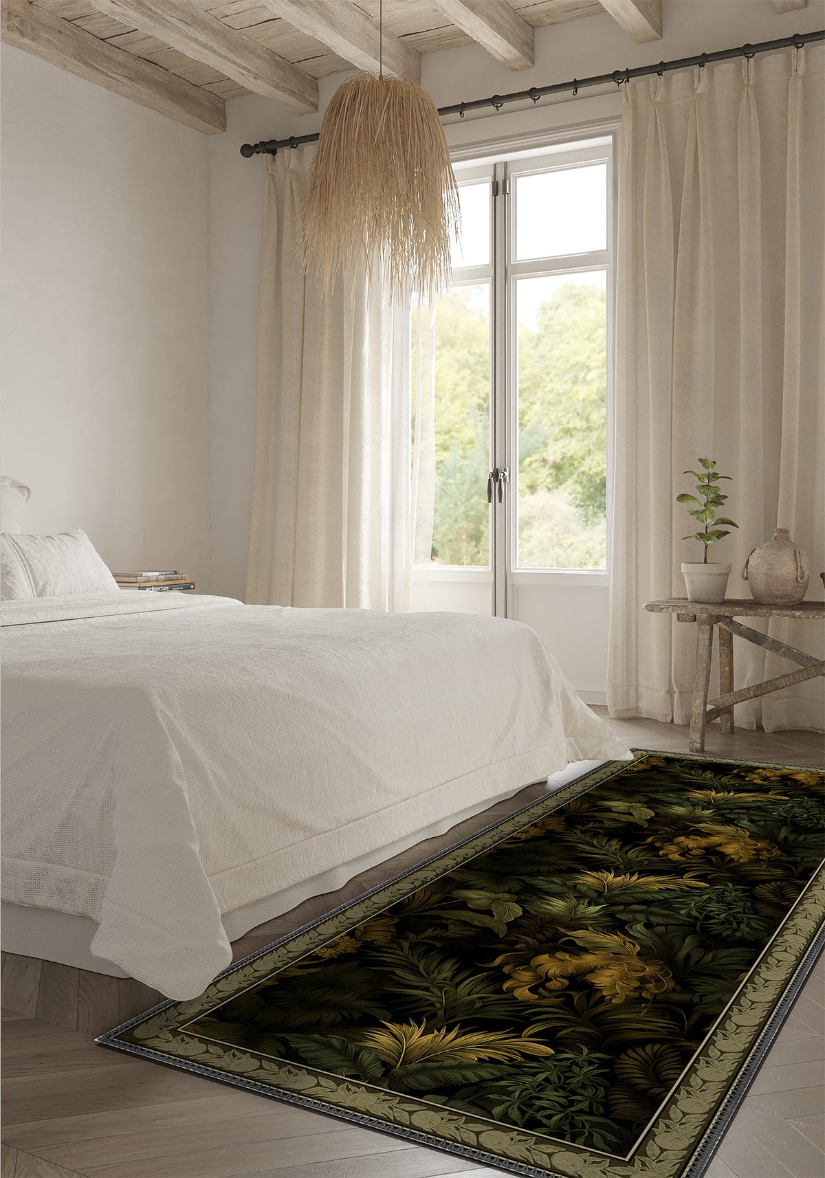 Alaric Floral Green Rug