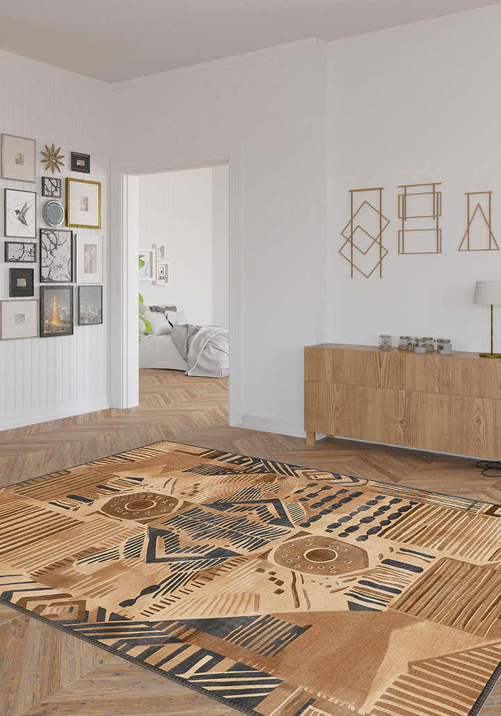Zara Aztec Brown Rug