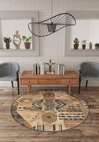 Zara Aztec Brown Rug