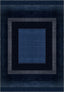 Mila Modern Navy Washable Rug