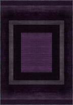 Mila Bordered Purple Washable Rug