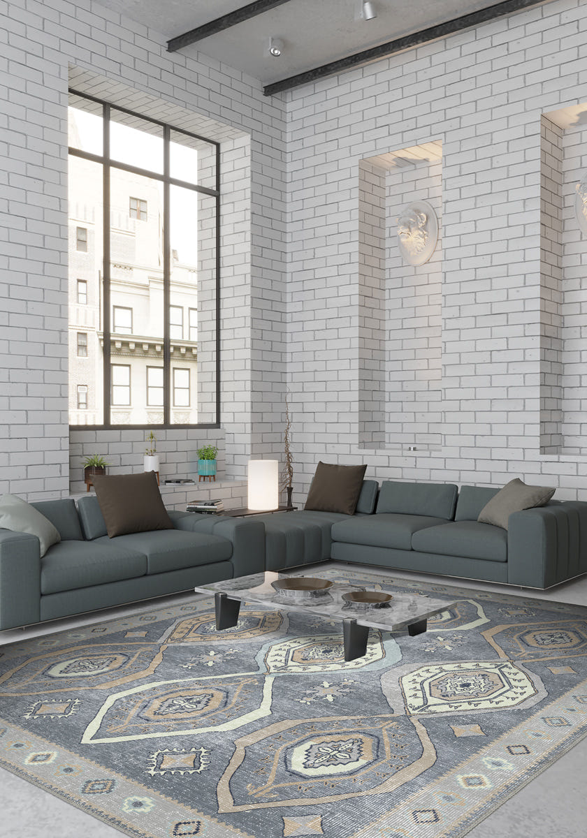 Qashqai Gray Nomadic Rug