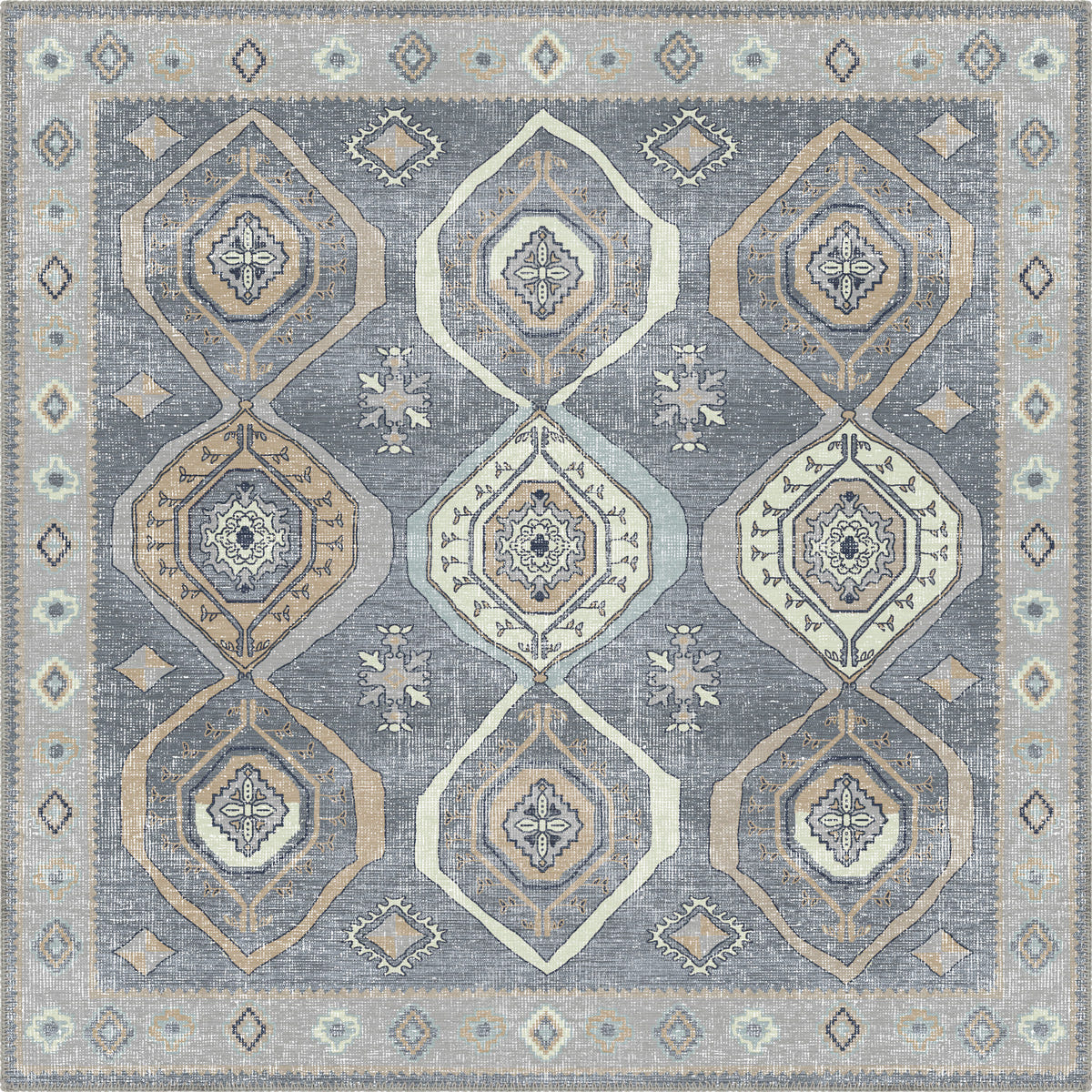 Qashqai Gray Nomadic Rug