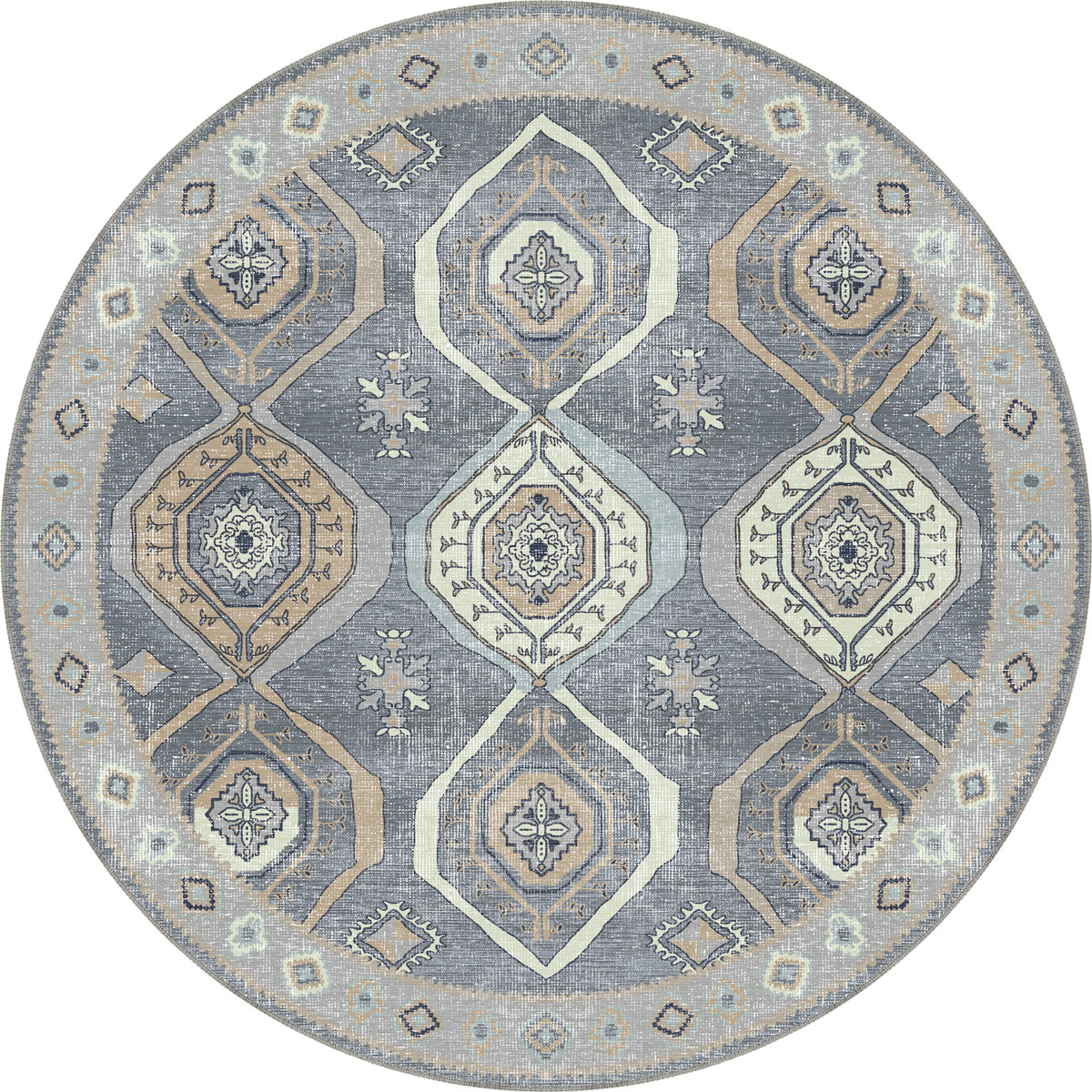 Qashqai Gray Nomadic Rug