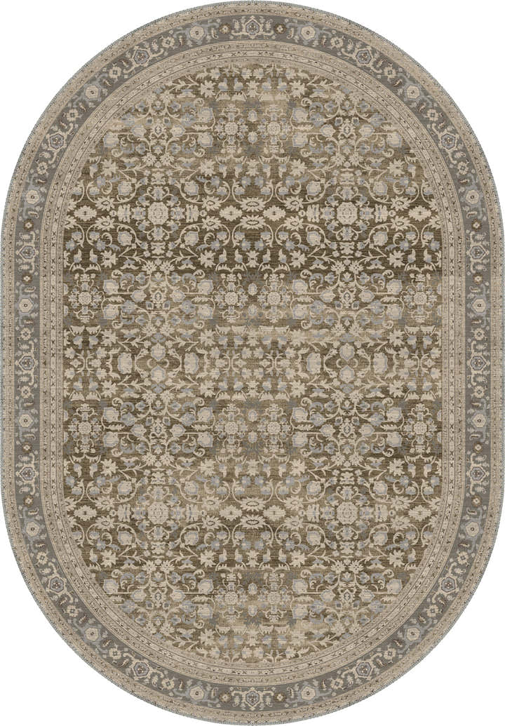Sara Taupe Farmhouse Rug