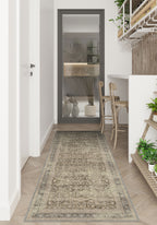 Sara Taupe Farmhouse Rug