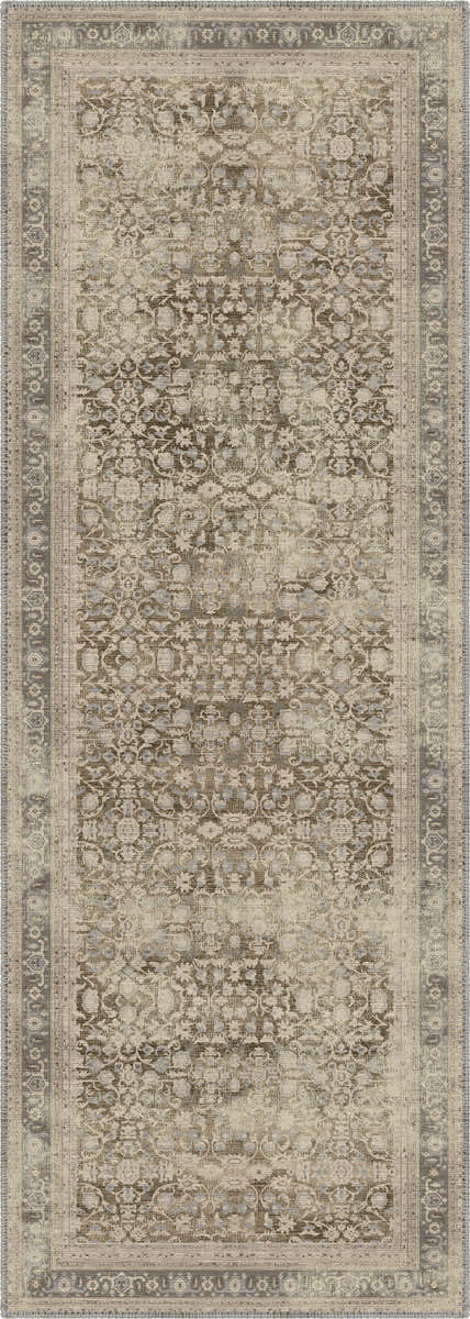 Sara Taupe Farmhouse Rug