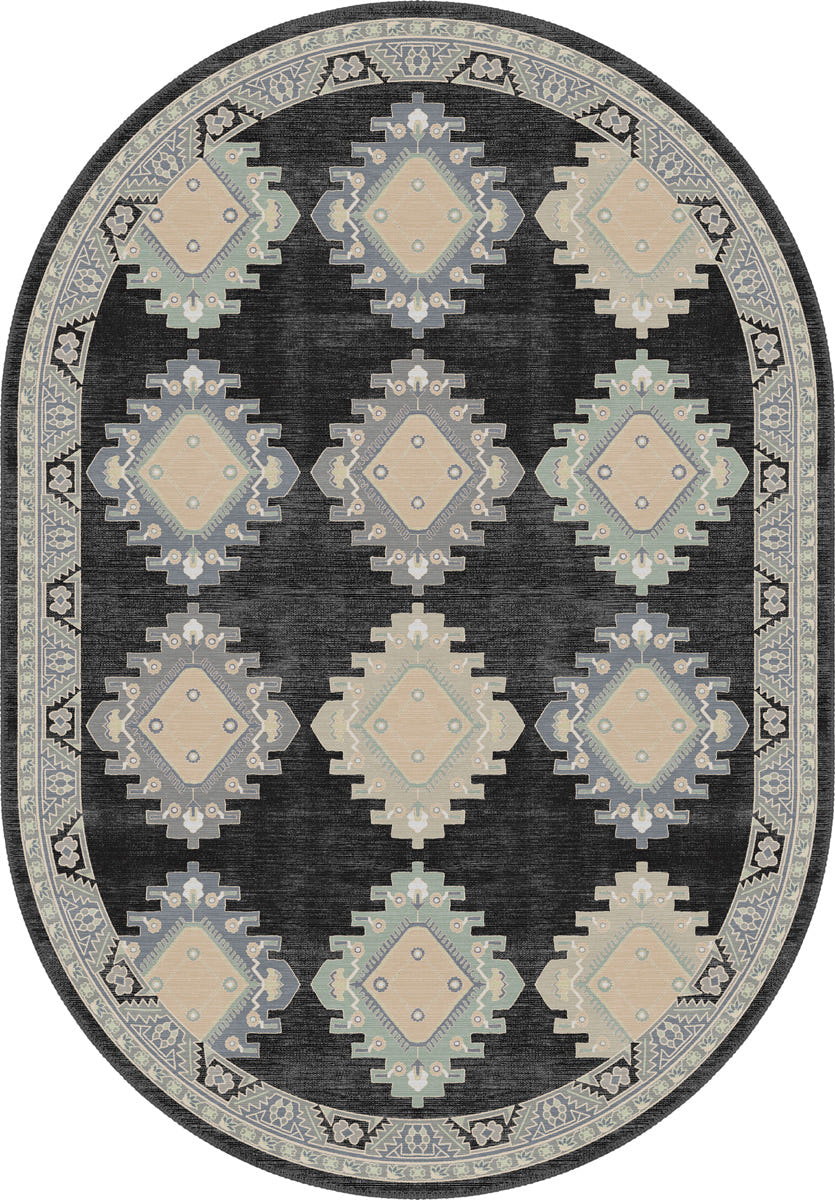 Taos Charcoal Navajo Inspired Rug