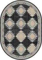 Taos Charcoal Navajo Inspired Rug