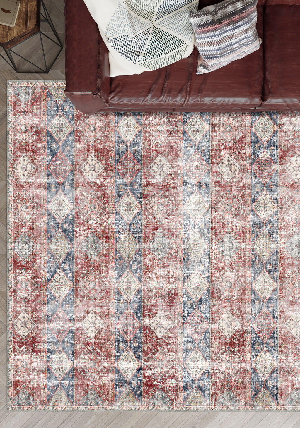 Jordan Colourful Distressed Oriental Rug