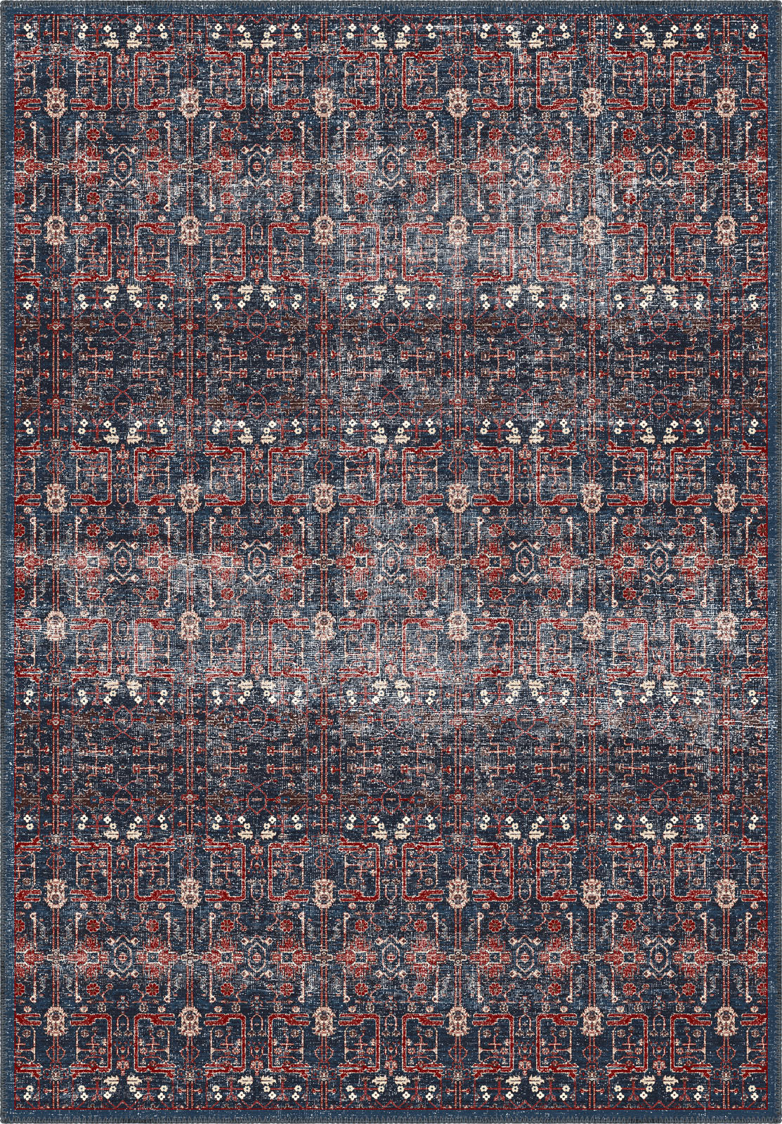 Gaia Washable Navy Rug