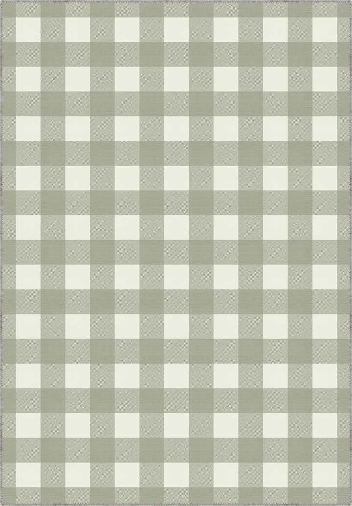Jove Checkered Sage Green Rug