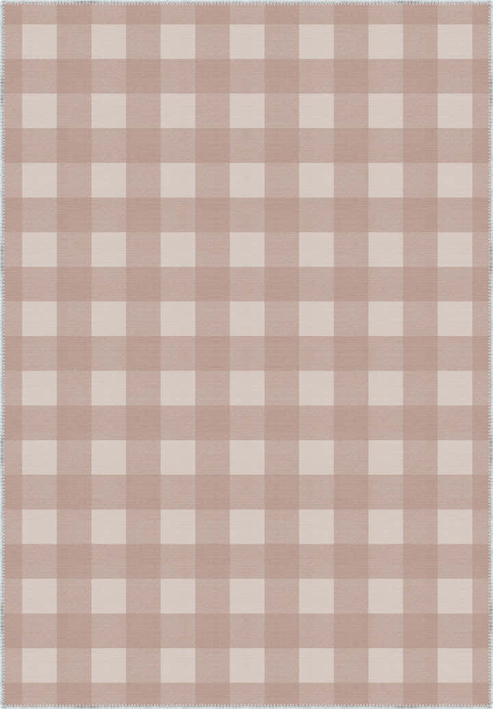 Jove Checkered Pink Rug