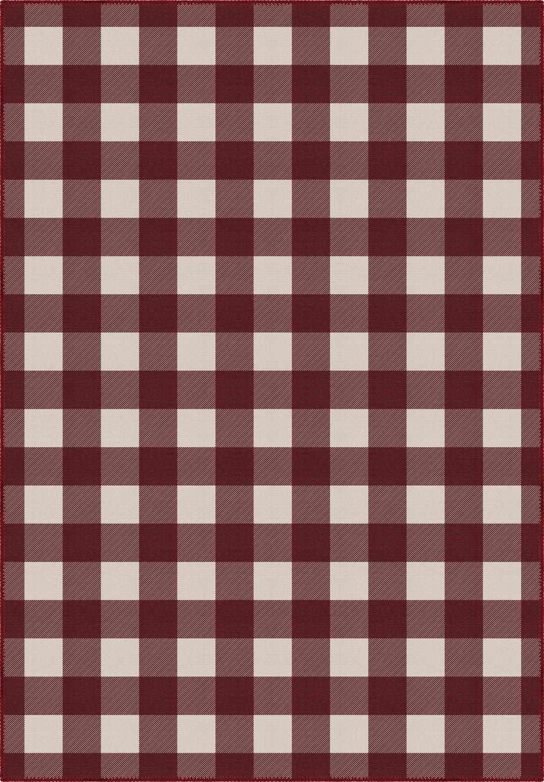 Jove Checkered Red Rug