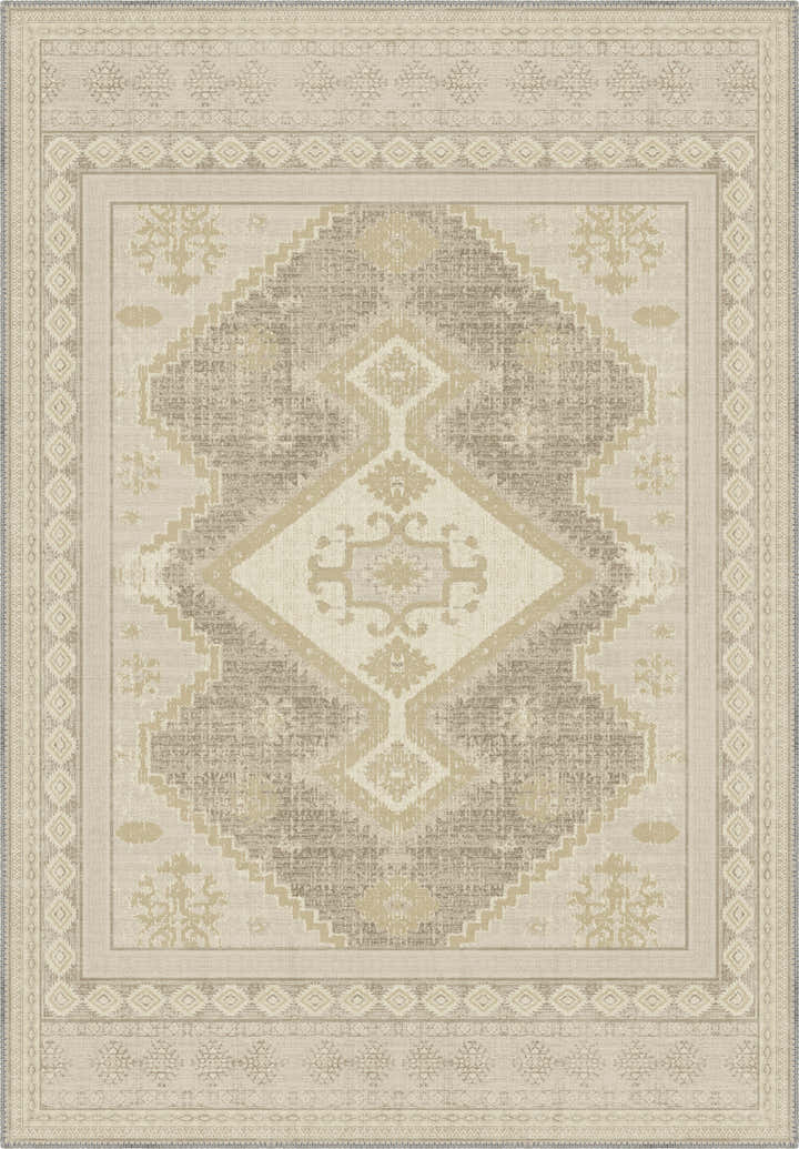 Magnus Beige Medallion Rug