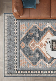 Magnus Medallion Washable Rug