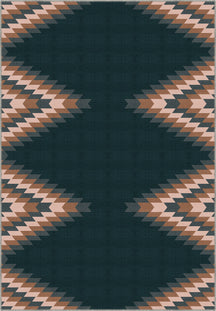 Cadmus Geometric Teal Rug