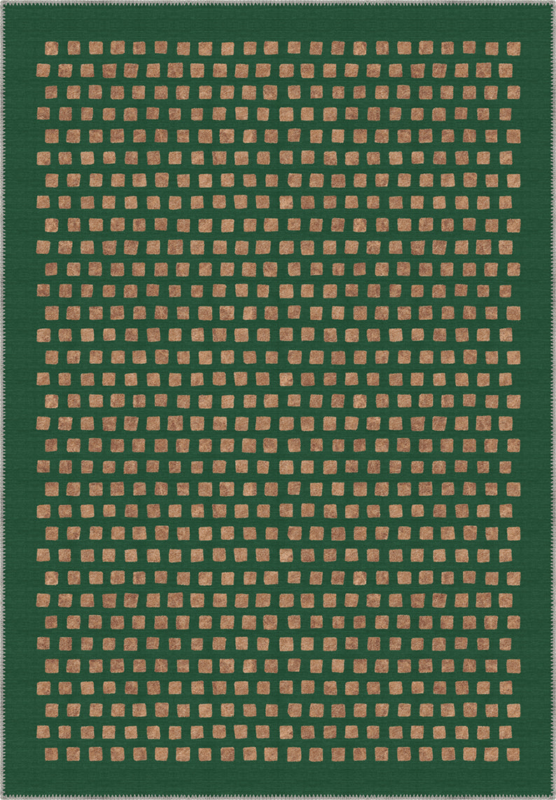 Thalia Geometric Deep Green Rug