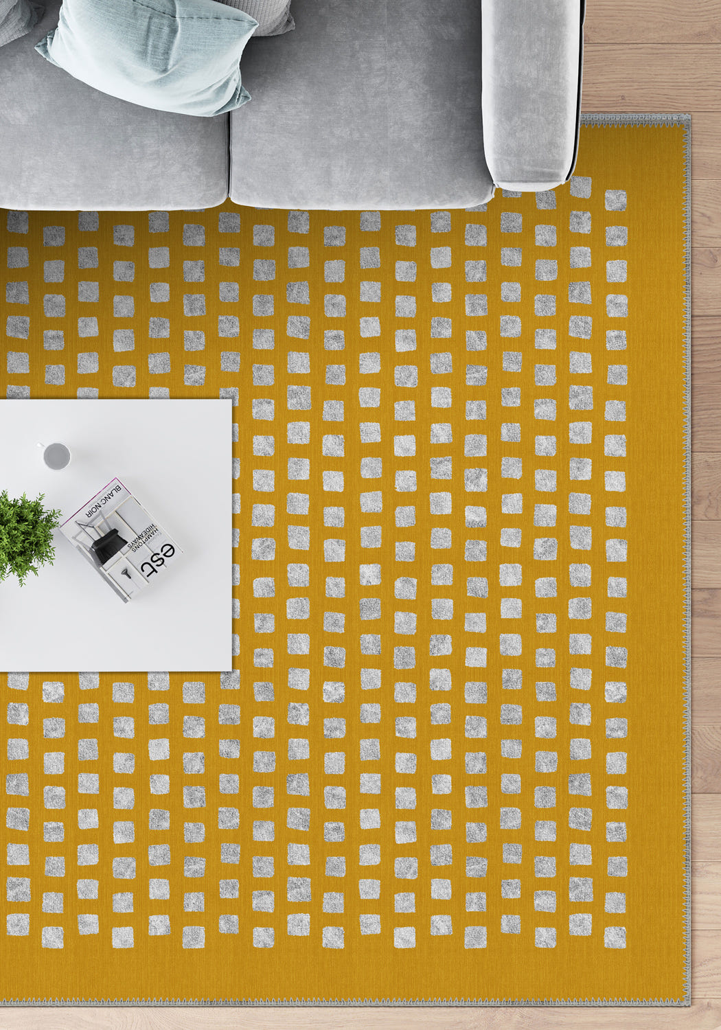 Thalia Geometric Yellow Rug