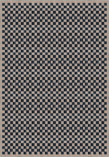 Ophelia Blue Checkered Rug