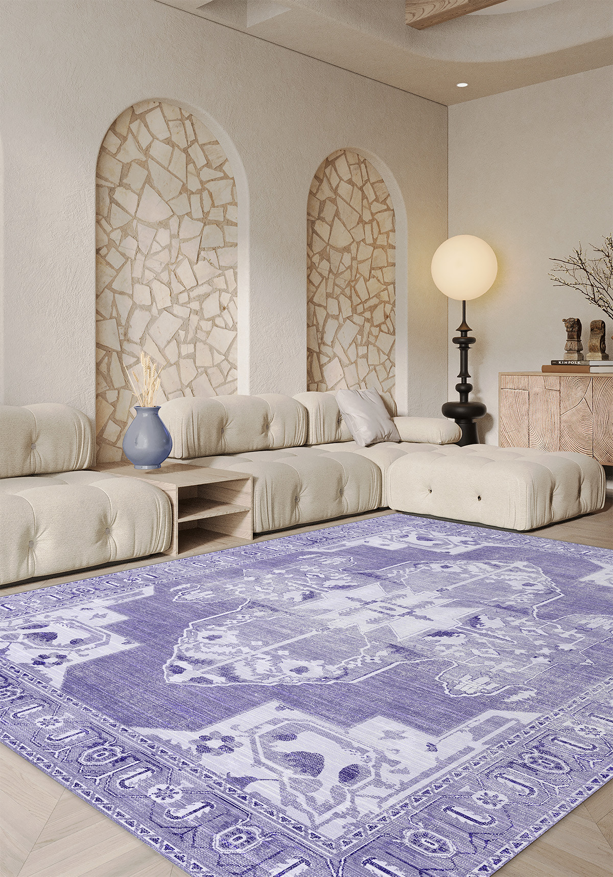 Adrian Purple Vintage Rug