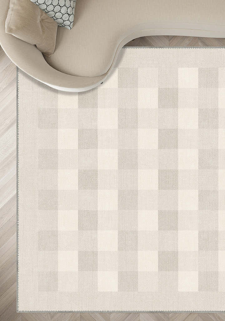 Liam Bordered Cream Rug