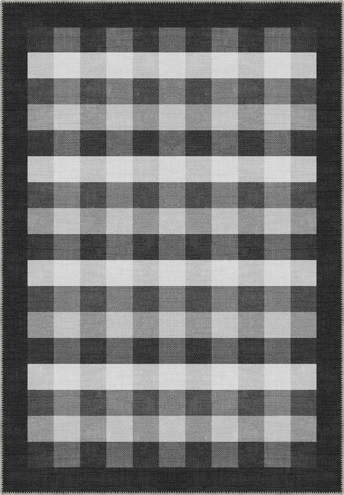 Liam Bordered Anthracite Rug
