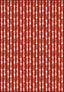 Penelope Red Striped Rug