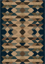 Rivena Beige Geometric Rug