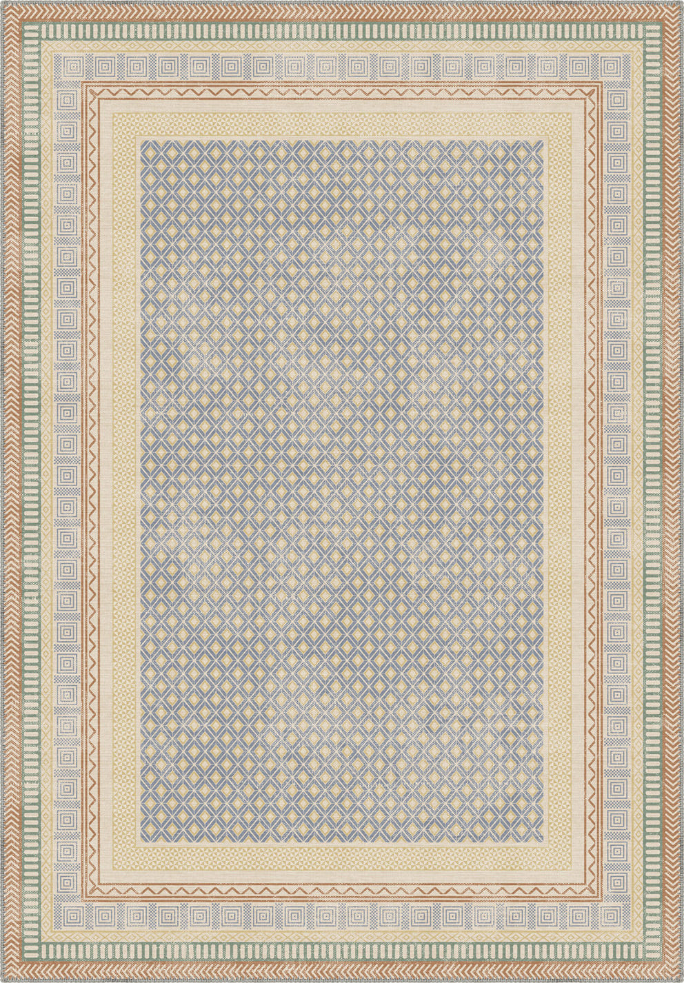 Wynn Colourful Bordered Rug