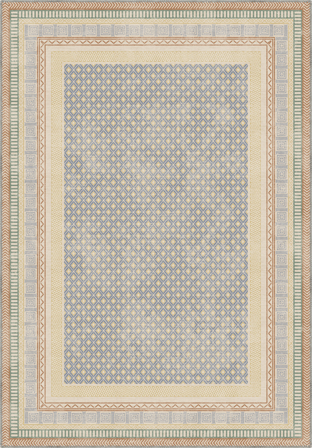 Wynn Colourful Bordered Rug