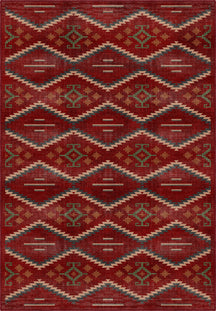 Leo Boho Red Rug