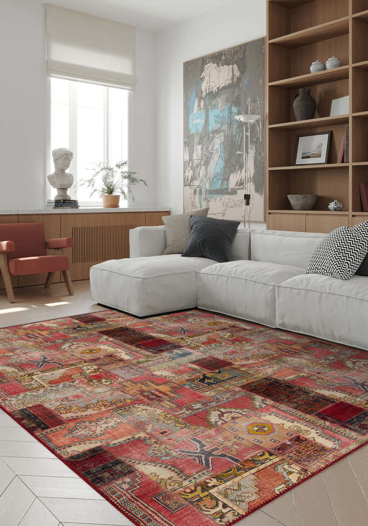 Eamon Colourful Patchwork Rug