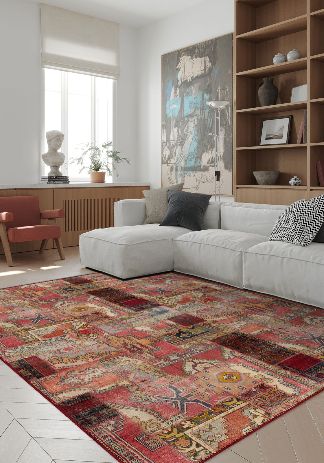 Eamon Colourful Patchwork Rug