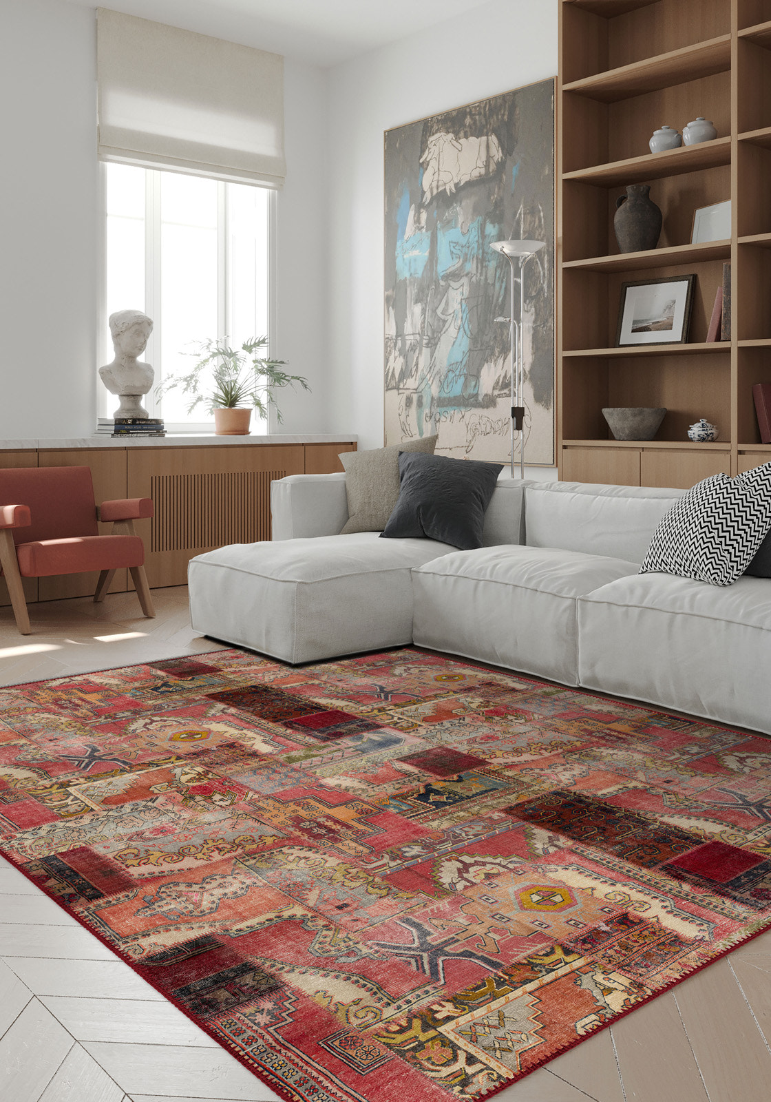 Eamon Colourful Patchwork Rug