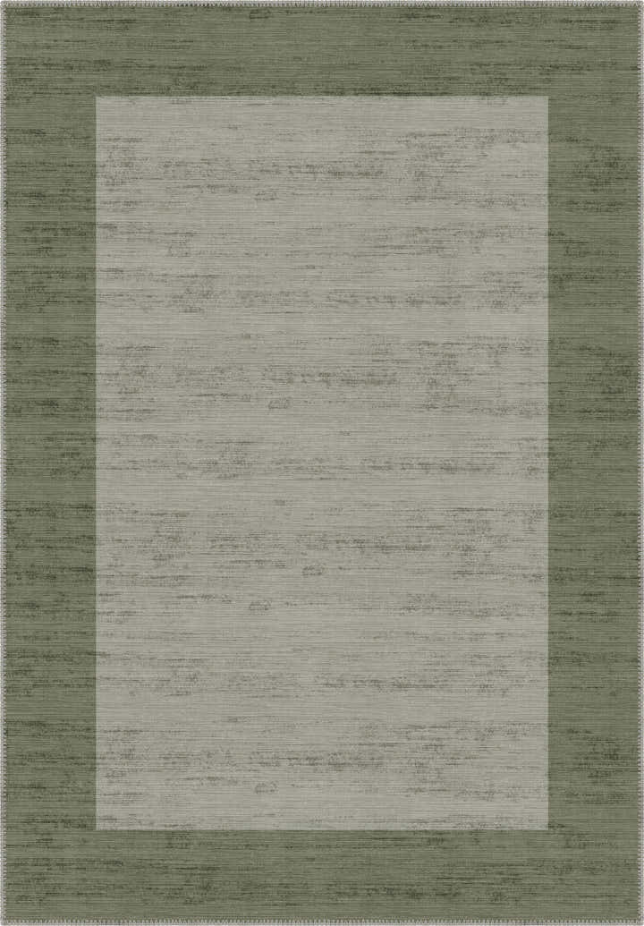 Savannah Bordered Green Rug