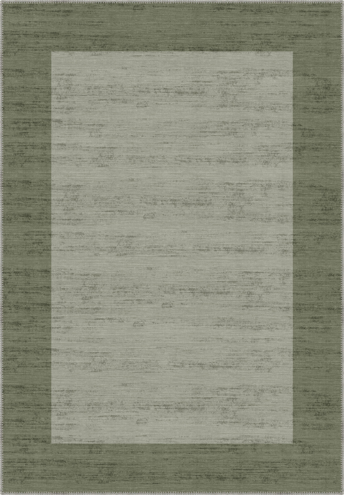 Savannah Bordered Green Rug